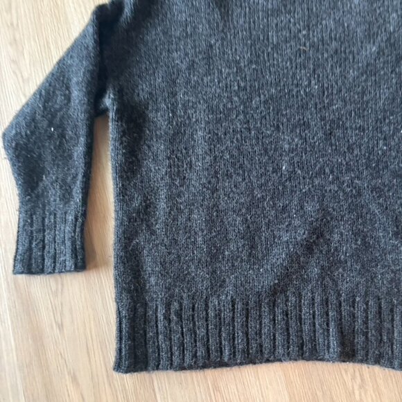** Jenni Kayne Women's Oversized Crewneck Alpaca Wool Sweater Size XS Gray - Picture 2 of 10